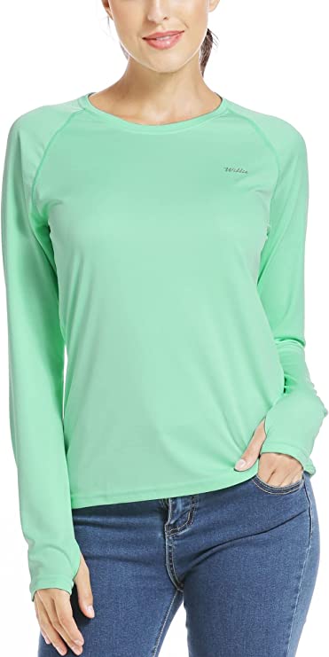 Willit Women's UPF 50+ Sun Protection Shirt Long Sleeve SPF UV Shirt Hiking Outdoor Top Lightweight