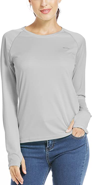 Willit Women's UPF 50+ Sun Protection Shirt Long Sleeve SPF UV Shirt Hiking Outdoor Top Lightweight