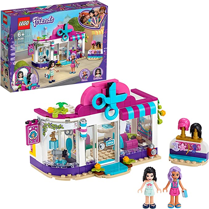 LEGO Friends Heartlake City Play Hair Salon Fun Toy 41391 Building Kit, Featuring LEGO Friends Character Emma