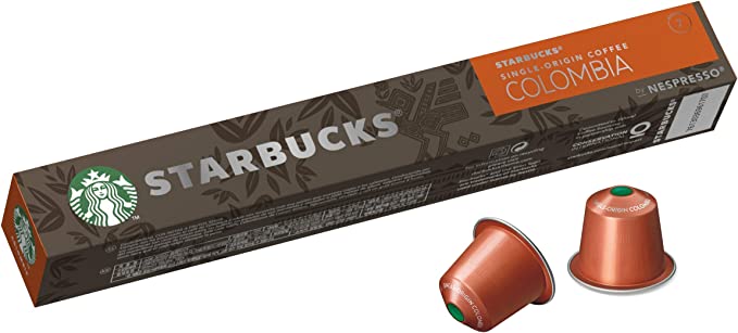 Starbucks by Nespresso Single Origin Colombia Coffee Pods 10 Capsules