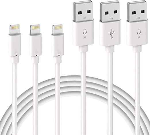 Quntis Lightning Cable MFi Certified,3 Pack 3ft Lightning to USB-A Cable for iPhone Charger Compatible with iPhone 14 13 12 11 pro max Xs Max XR X 8 Plus 7 Plus 6 Plus 5s SE iPad Pro iPod Airpods