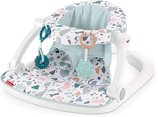 Fisher-Price Sit-Me-Up Floor Seat, Pacific Pebble, Multi, 1 Count (Pack of 1), GKJ14