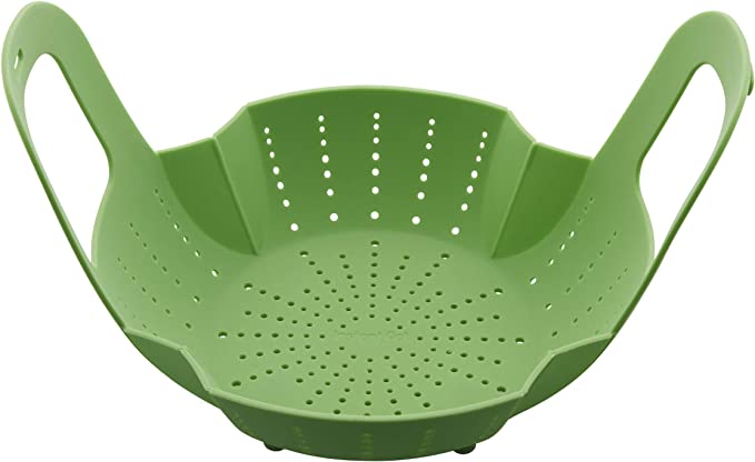 Instant Pot Official Silicone Steamer Basket, Compatible with 6-Quart and 8-Quart Cookers, Green