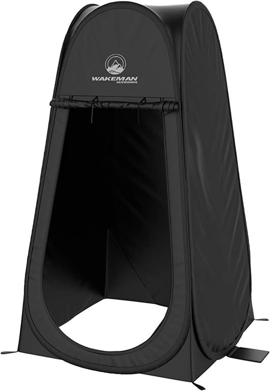 Portable Pop Up Pod- Instant Privacy, Shower & Changing Tent- Collapsible Outdoor Shelter for Camping, Beach & Rain with Carry Bag by Wakeman Outdoors