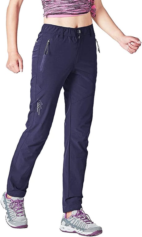Gopune Women's Outdoor Hiking Pants Lightweight Quick Dry Water Resistant Mountain Trouser
