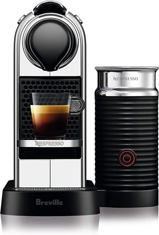 Nespresso CitiZ&milk Coffee Machine by Breville, Chrome, BEC660CRO