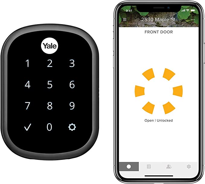 Yale Assure Lock SL, Wi-Fi Touchscreen Smart Lock – Key-Free Access from Anywhere, Works with Your Smart Home – Black Suede