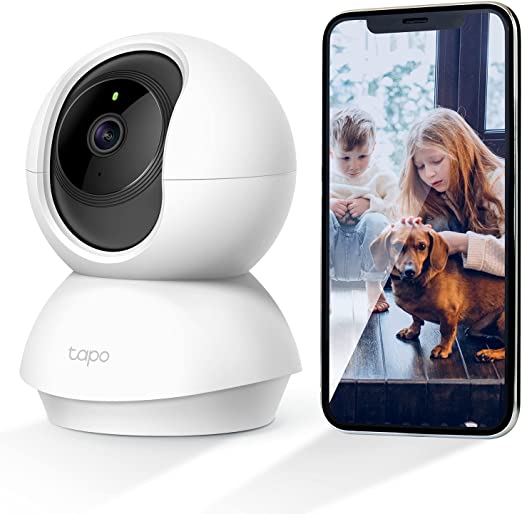 TP-Link Tapo Pan/Tilt Wi-Fi Camera, 1080P, Motion Detection, Night Vision, SD Card Slot, Voice Control, No hub required (Tapo C200)