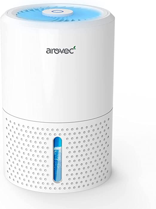 Arovec™ Upgraded Dehumidifier Large Water Tank Compact and Portable for Home, Kitchen, Bedroom, Bathroom, Basement Closet, Quiet Operating, Safety Auto Shut Off, 2-Yr Warranty (AroDry-900)