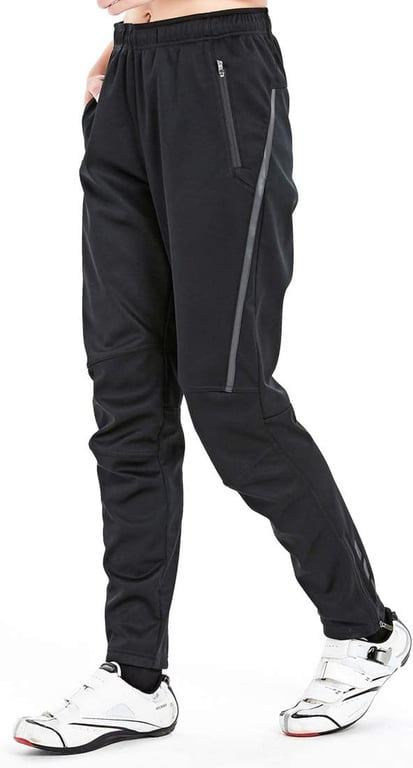CATENA Women's Outdoor Windproof Cycling Pant Winter Fleece Thermal Athletic Long Pants for Snow Running Hiking