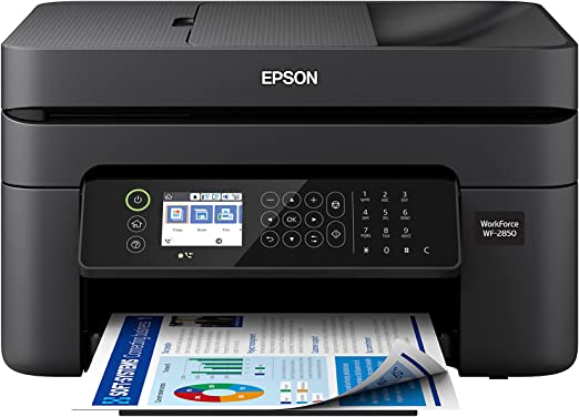 Epson Workforce WF-2850 Multifunction Printer, Black, Medium, C11CG31501