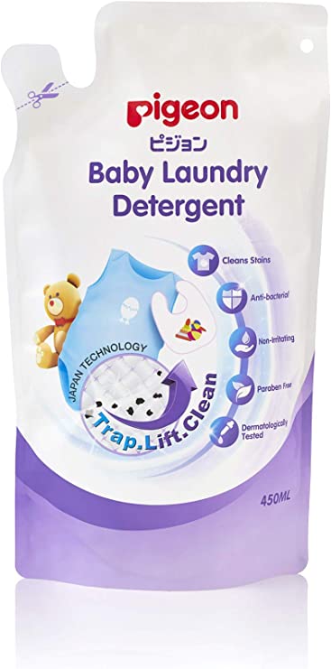 Pigeon Paraben-Free Baby Laundry Detergent, 450ml Refill