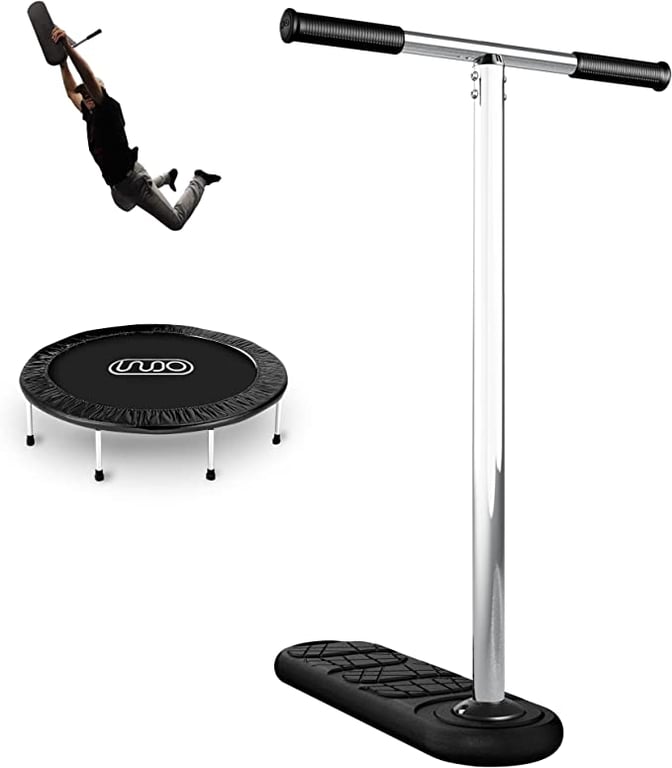 The Indo Trick Scooter - Trampoline Scooter for Professionals and Beginners - Pro Scooter and Stunt Scooter - Perfect to Practice Scooter Tricks - Scooters for Adults Teens and Kids 6 Years Up