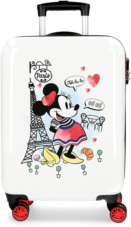 Disney Minnie Around The World Paris Red Carry-on Suitcase