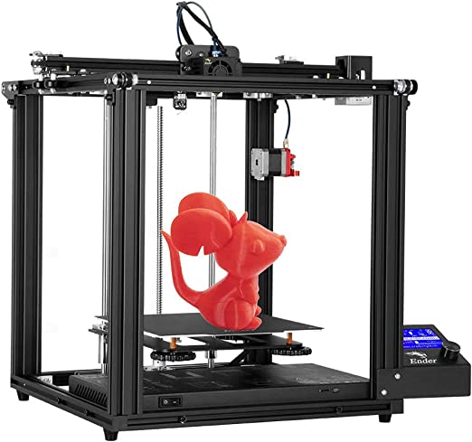 Official Creality Ender 5 Pro 3D Printer, with Upgrade Silent Mother Board Metal Feeder Extruder and Capricorn Bowden PTFE Tubing 220 x 220 x 300mm Build Volume