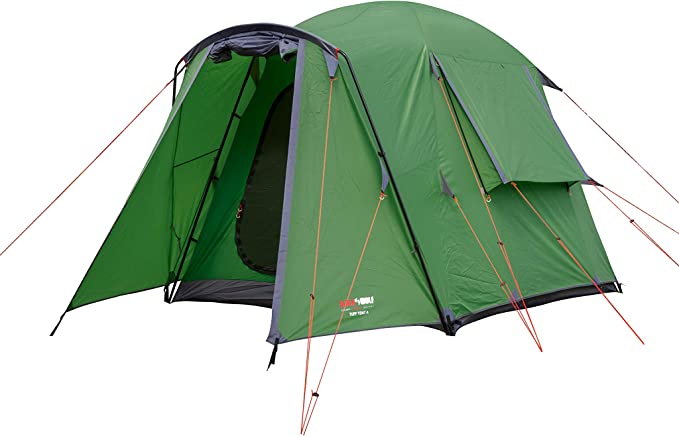 BlackWolf Tuff Tent 4, 4 Person Touring Tent, Forest Green