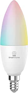 Laser WiFi Smart RGBW Dimmable LED Bulb E14 Google Home Alexa
