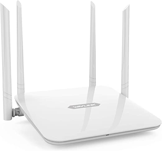WAVLINK AC1200 Dual Band WiFi Router, High Power Wireless Routers 1200mbps (5GHz+2.4Gz), Gigabit Wireless Internet Router,Long Range Coverage by 4 High-Performance Antennas