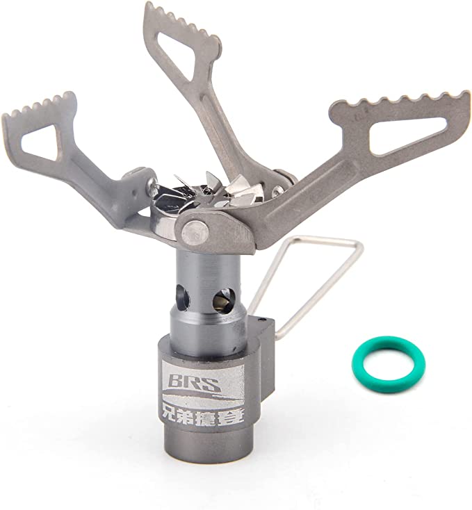 BRS Stove 3000T Stove Ultralight Backpacking Stove Titanium Camping Stove 25g with Extra O-Ring