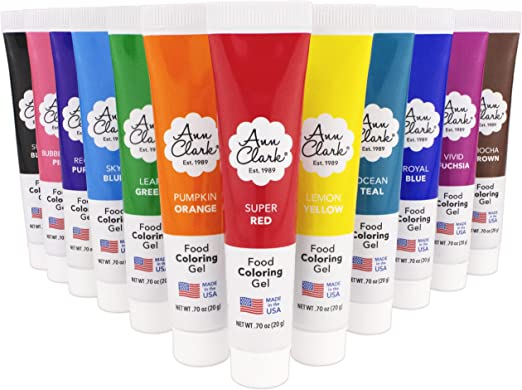 Ann Clark Premium Food Colouring Gel 12-Pack