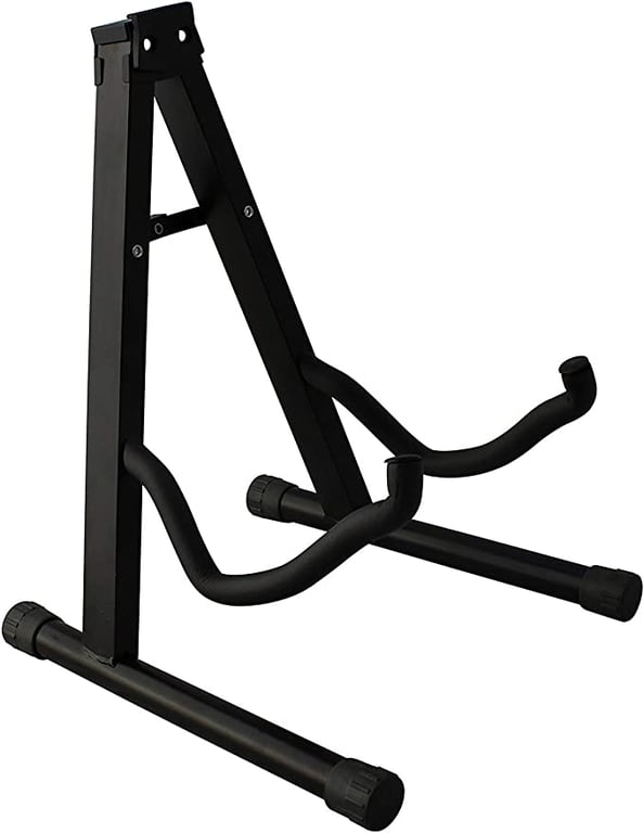Guitar Stand Folding Universal A frame Stand for All Guitars Acoustic Classic Electric Bass Travel Guitar Stand - Black