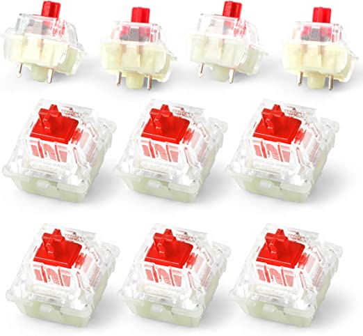 Wholesales Authentic RGB Cherry Switch Cherry Mx Switches Keycap Keyswitches Keymodule Mechanical Keyboard Switches Replacement (Red 3pin*10PCS)