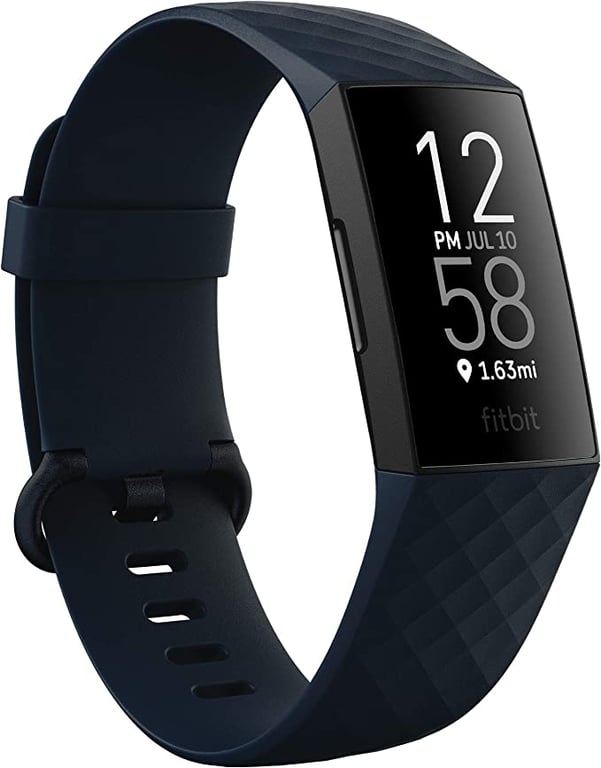 Fitbit Charge 4 Advanced Fitness Tracker with GPS, Heart Rate, Sleep & Swim Tracking  - Blue