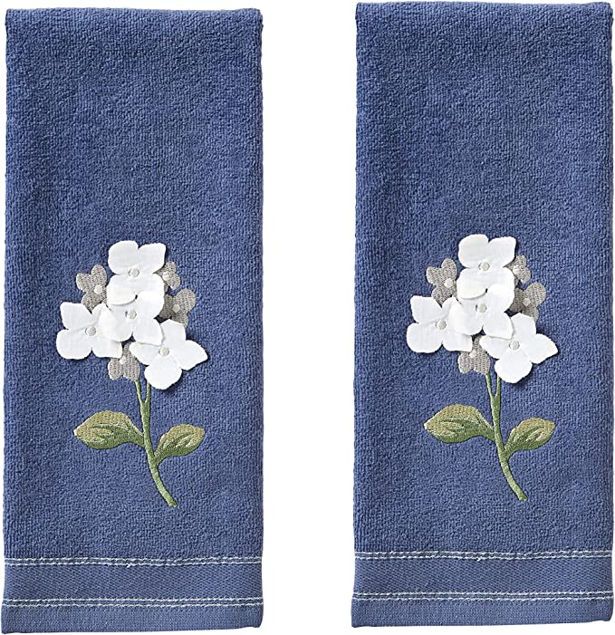 SKL Home by Saturday Knight Ltd. Farm Hydrangea Hand Towel (2-Pack), Blue