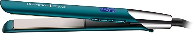 Remington Advanced Coconut Therapy Ceramic Hair Straightener - Salon Performance 110 mm Hair Straighteners with Integrated Temperature Sensor - S8648