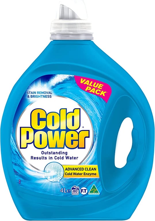 Cold Power Advanced Clean, Liquid Laundry Detergent, 4 Litres, 80 Washloads