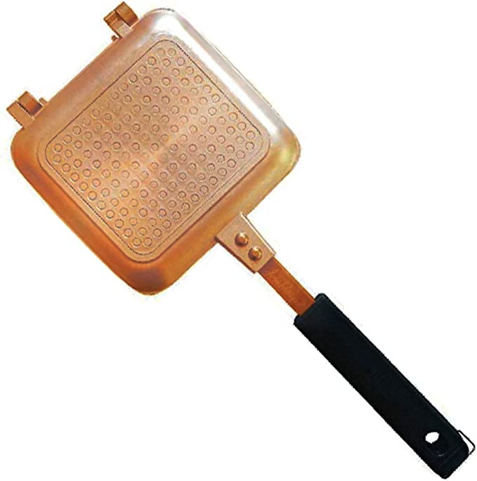 Toasted Sandwich Maker - Panini Press or Grilled Cheese Maker - Stove Top Toastie Non-Stick Ideal for Indoors and Outdoors by Jean Patrique