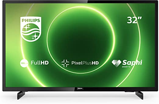Philips 32PFS6805/12 32-Inch TV (Full HD LED TV, Pixel Plus HD, HDR 10, Smart TV, Full-Range Speakers, 3 x HDMI, 2 x USB, Ideal for Gaming) - Glossy Black (2020/2021 Model)