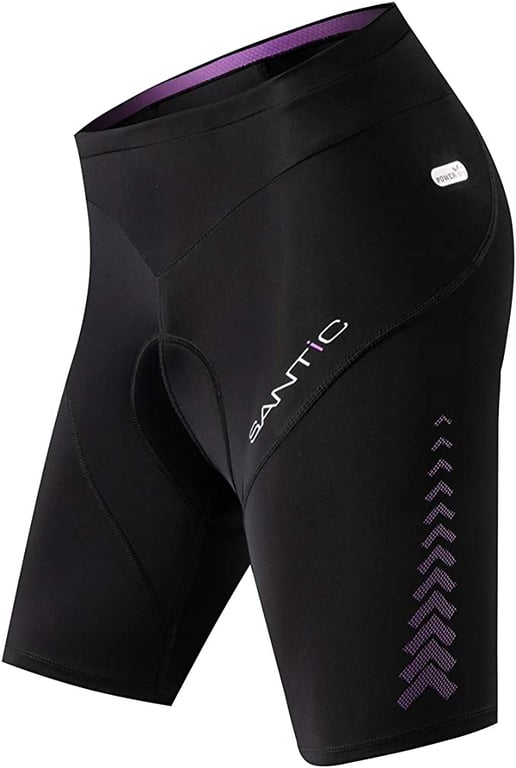 Santic Womens Cycling Shorts 4D Padded Bike Bicycle Biking Capri Half Pants Breathable Femme Vélo Cuissard Tights