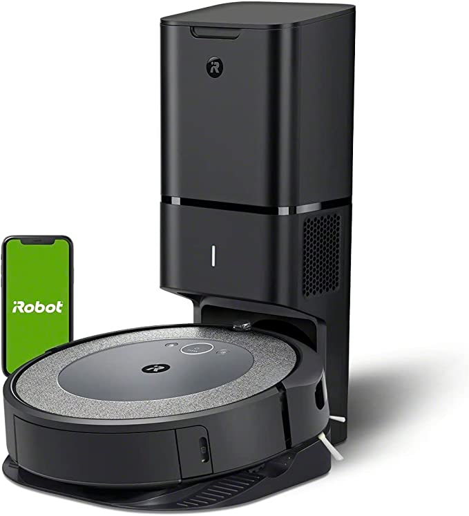 iRobot® Roomba® i3+ (3550) Robot Vacuum with Automatic Dirt Disposal Disposal - Empties Itself, Wi-Fi Connected Mapping, Compatible with Alexa, Ideal for Pet Hair, Carpets