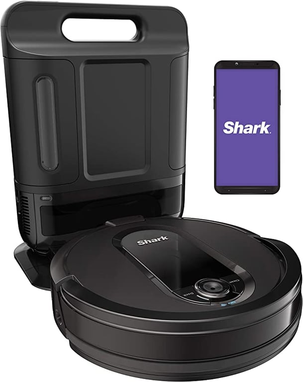 Shark IQ Robot Vacuum AV1002AE with XL Self-Empty Base, Self-Cleaning Brushroll, Advanced Navigation, Wi-Fi, Compatible with Alexa, 2nd Generation