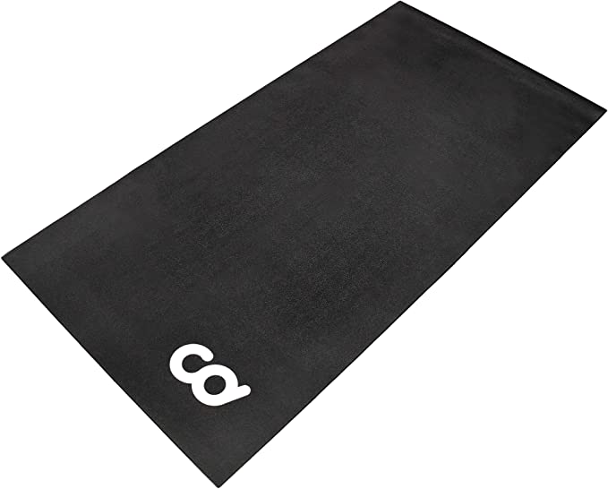 CyclingDeal Bike Bicycle Trainer Floor Mat - Suits Ergo Mag Fluid for Indoor Cycles Stepper Indoor Exercise Bikes - Floor Thick Mats for Exercise Equipment - Gym Flooring