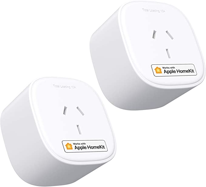 meross Smart Plug WiFi Outlet Works with Apple HomeKit, Siri, Alexa, Google Home, Smart Socket with Timer Function, Remote Control, No Hub Required - 2 Pack