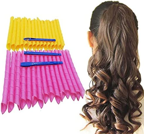Orgrimmar Magic Hair Curlers Curls Styling Kit, DIY No Heat Hair Curlers for Extra Long Hair (55 cm/21.65 inch, 30)