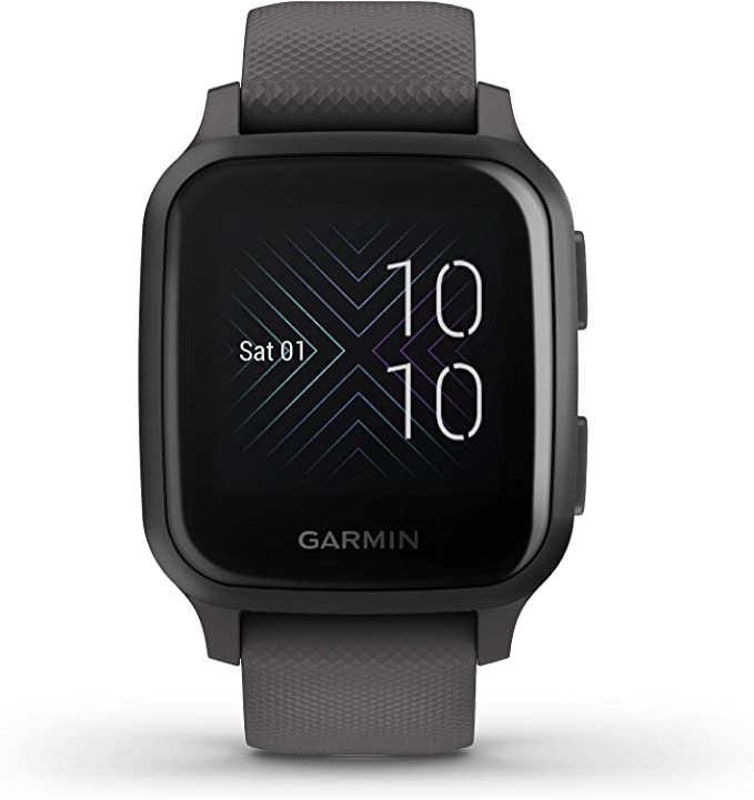 Garmin Venu Sq, GPS Smartwatch with Bright Touchscreen Display, Up to 6 Days of Battery Life, Black