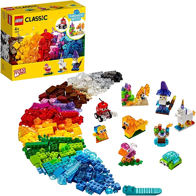 LEGO Classic Creative Transparent Bricks 11013 Building Set