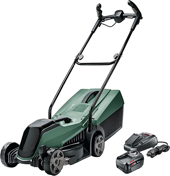 Bosch 18 V Cordless Lawnmower Kit, Brushless, 32 cm, With 4Ah Battery & Fast Charger (CityMower 18)