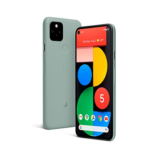 Google Pixel 5-5G Android Phone - Water Resistant - Unlocked Smartphone with Night Sight and Ultrawide Lens - Sorta Sage