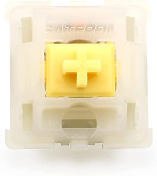 Gateron MX Switch Keyboard Dedicated Shaft Body Off Black red Brown Blue Green Yellow 5pins Suitable for GK61GK64 GH60 Yellow Shaft