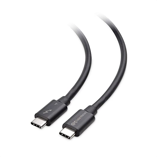 [Intel Certified] Cable Matters 40Gbps Thunderbolt 4 Cable 0.8m with 8K Video and 100W Charging - 0.8m, Compatible with USB4, Thunderbolt 3 Cable and USB-C