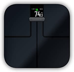 Garmin Index S2, Smart Scale with Wireless Connectivity, Measure Body Fat, Muscle, Bone Mass, Body Water Percentage and More, Black (010-02294-12)