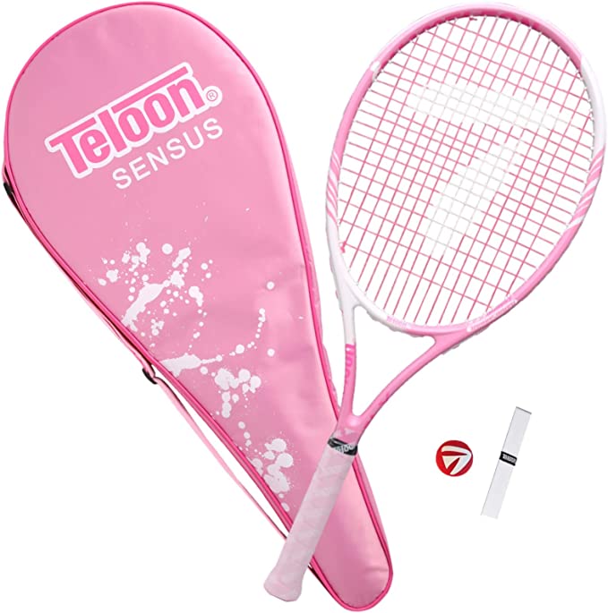 Teloon Sensus Series | Triple Shock Absorption | Adult Tennis Racquet, Women Tennis Racket Includes Bag Cover, Shock Absorber, Tennis Grip