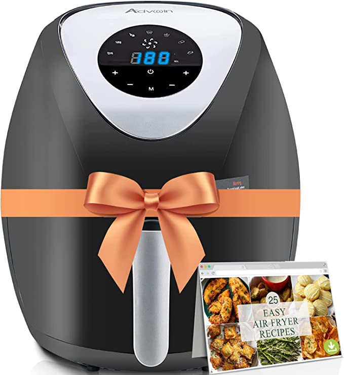 Advwin 6.5L Air Fryer ,Oil-Less Healthy Electric Cooker Kitchen Oven, 10 in 1 LED Touch Digital Screen, 20pcs Paper Liner Inside