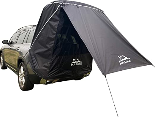 Car Accessories Camping Tent Attach to SUV Tailgate Easy Set Up Waterproof 3000MM UPF 50+ Black Small Size