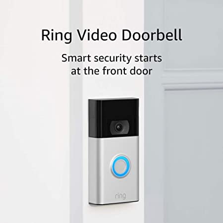 Ring Video Doorbell (2nd Generation) – 1080p HD video, improved motion detection, easy installation – Satin Nickel