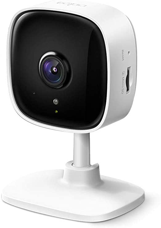 TP-Link Tapo Home Security Wi-Fi Camera - 1080p, night vision, sound & light alarm, two-way audio, 24/7 live view, voice control, Tapo APP, Alexa, Google Assistant, No hub required (Tapo TC60)